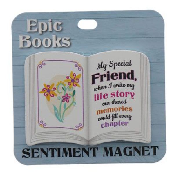 My Special Friend Book Sentiment Magnet
