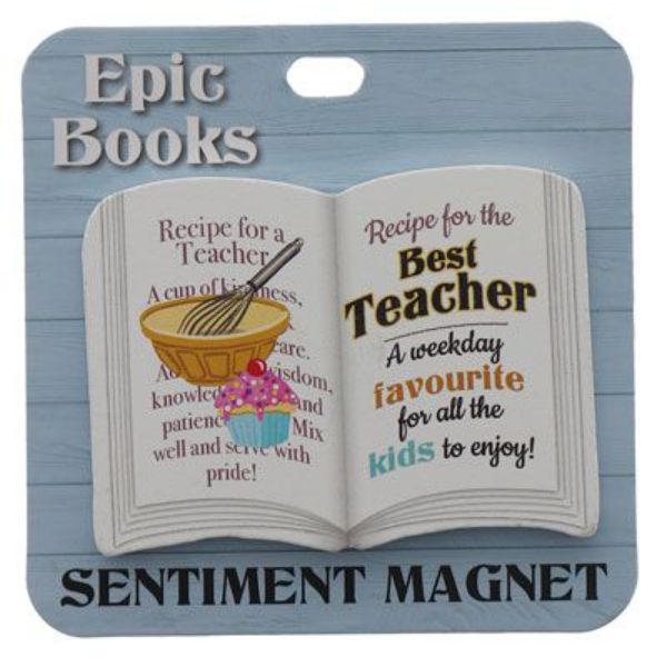 Teacher Book Magnet