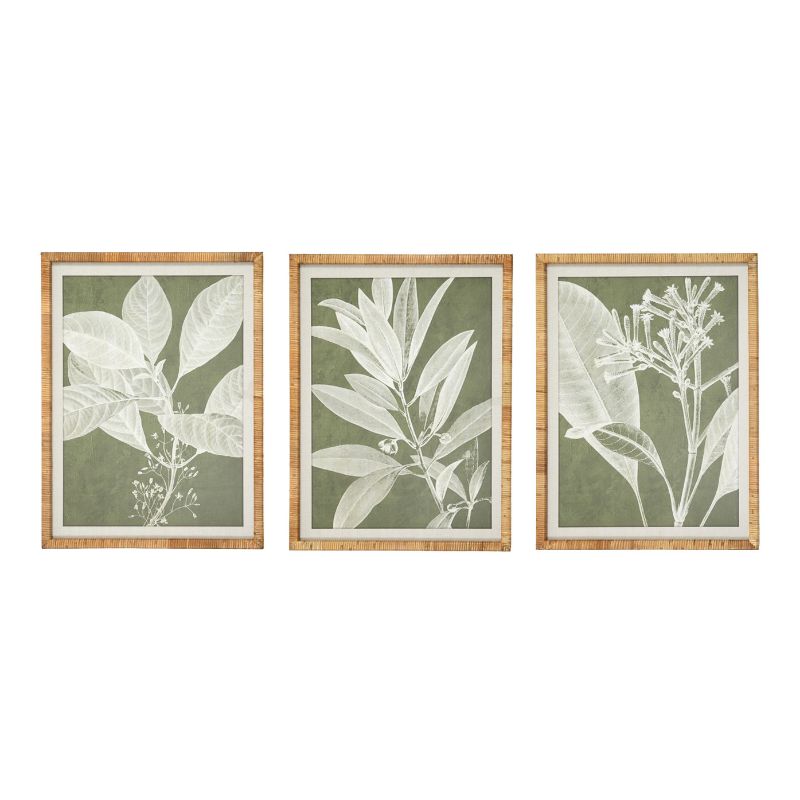 Florian Frame Glass Print Wall Art - 60cm x 80cm
