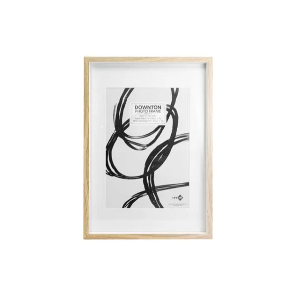 Natural White Downton Matt A2 Photo Frame