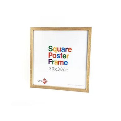 Natural Square Poster Frame - 30cm x 30cm - The Base Warehouse