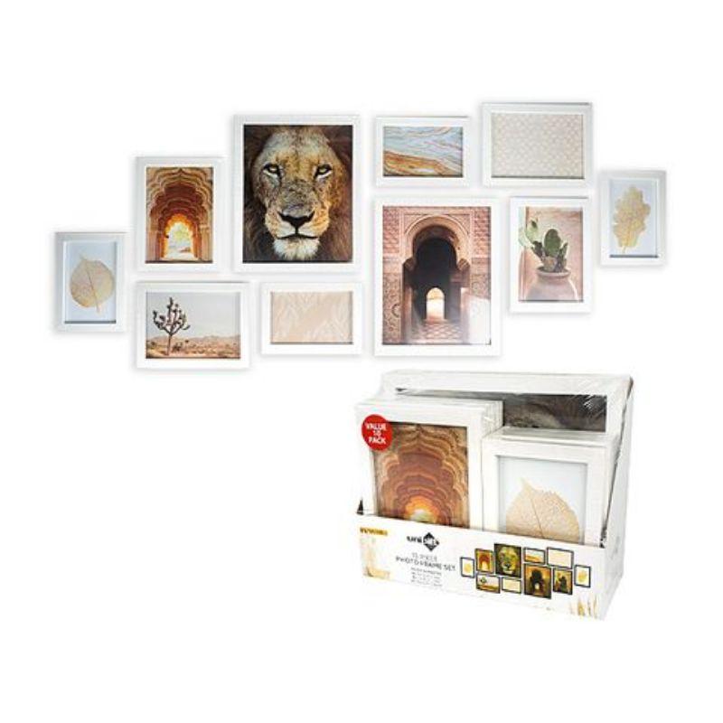 10 Pack Assorted White Frames