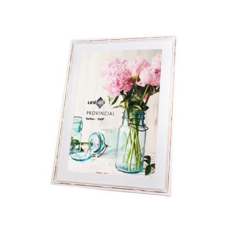 White Distress Poster Frame - 50cm x 70cm