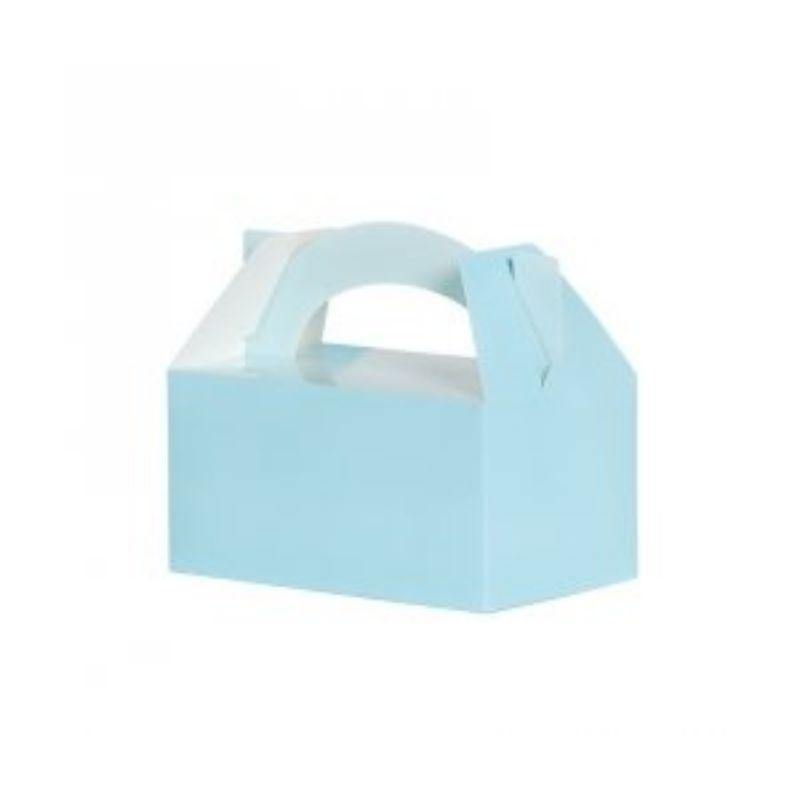 5 Pack Pastel Blue Lunch Boxes - 20cm x 12cm x 17.5cm - The Base Warehouse