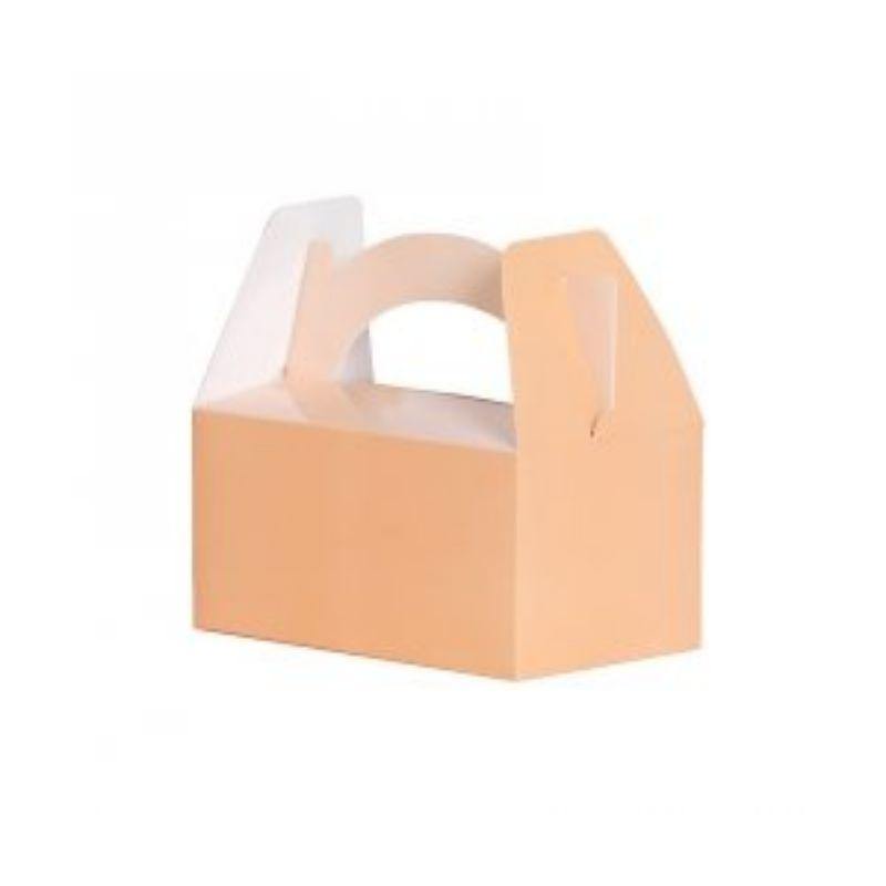 5 Pack Peach Lunch Boxes - 20cm x 12cm x 17.5cm - The Base Warehouse