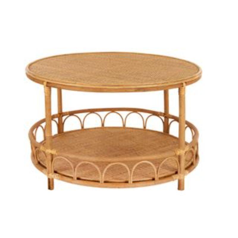 Petal Rattan Coffee Table - 75cm x 45cm