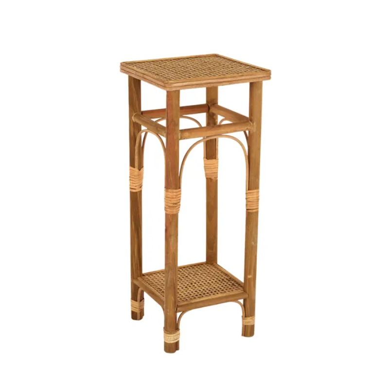 Natural Fajar Rattan Plant Stand - 26cm x 63cm