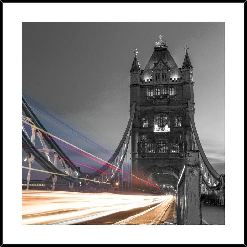 London Bridge Framed Glass Print - 45cm x 45cm