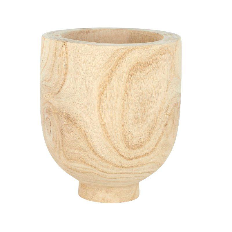 Wade Wooden Footed Pot - 22cm x 25cm