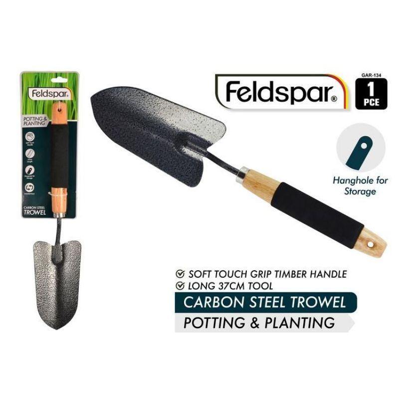 Carbon Steel Trowel - 37cm x 8cm - The Base Warehouse