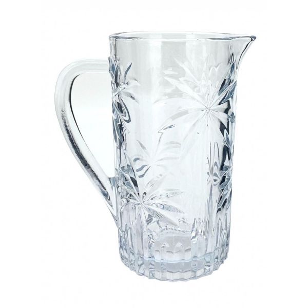 Pither Coconut Tree Glass Jug - 12.5cm x 19.5cm