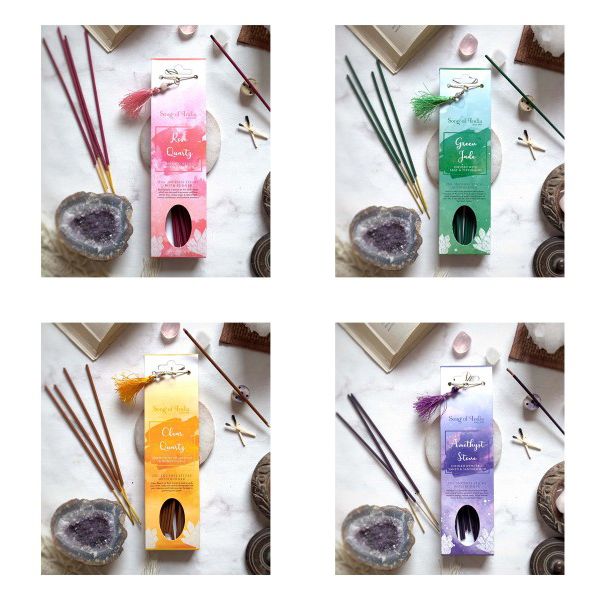 Incense Pack with Gemstone Bead - 25g