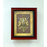 Load image into Gallery viewer, Antique Shield Timber Frame with Glass Face - 38cm x 46cm x 7.5cm