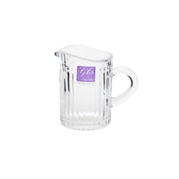 Rib Pattern Glass Jug - 6.5cm x 8.7cm