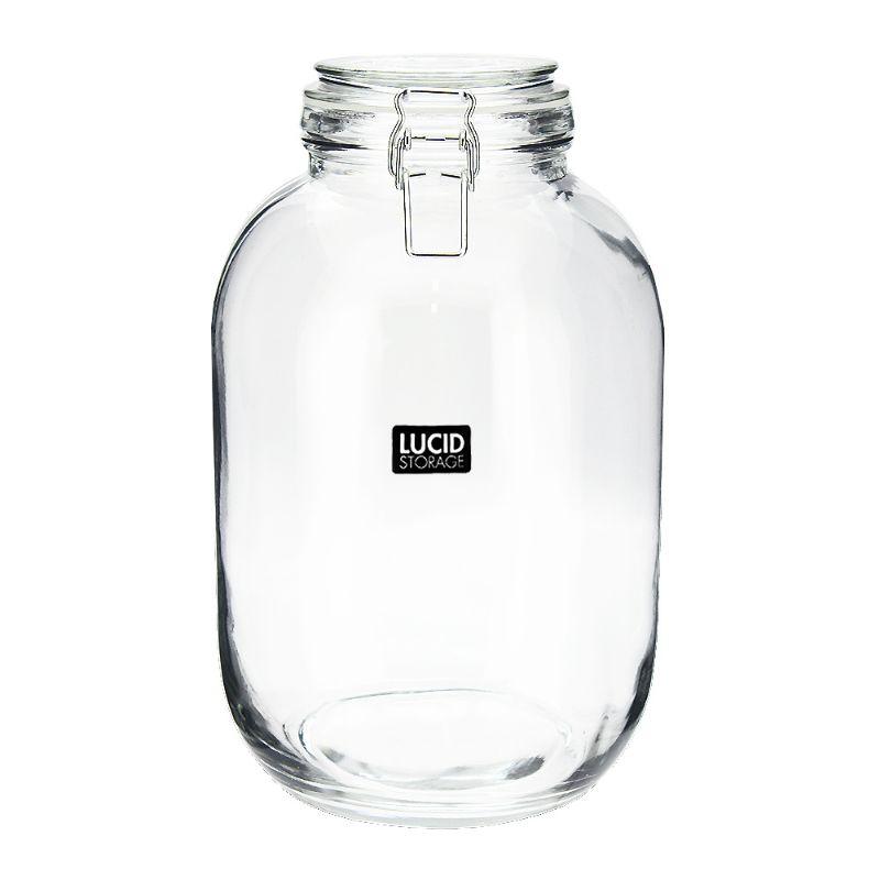 Glass Canister with Z Clip - 4L