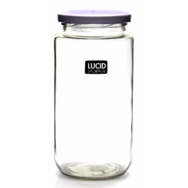 Glass Jar With Lid - 1000ml | 9.3cm x 18.9cm
