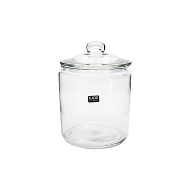 Glass Knob Jar - 18.4cm x 25cm - The Base Warehouse