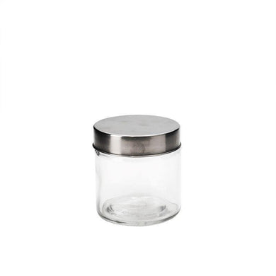 Glass Cylinder Canister - 8.5cm x 9cm - The Base Warehouse