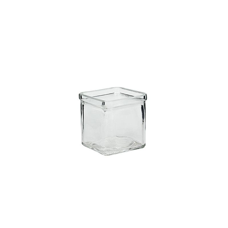 Clear Glass Pot - 7.5cm x 7.5cm