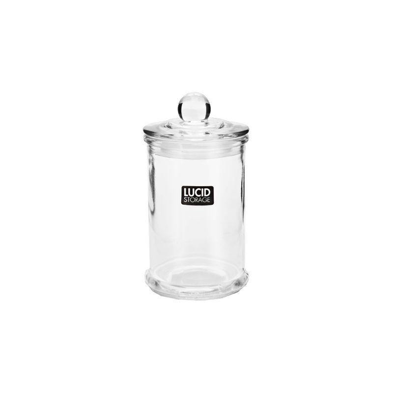 Glass Canister with Glass Lid - 14.2cm - The Base Warehouse