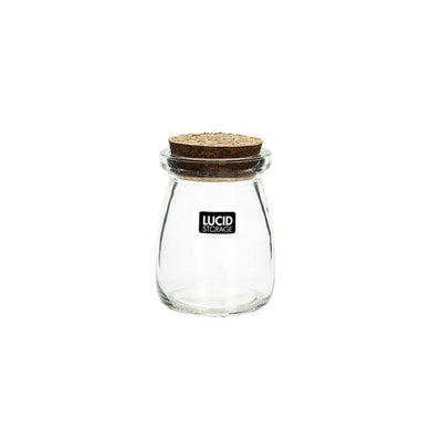 Glass Jar with Cork Lid - 8.3cm - The Base Warehouse