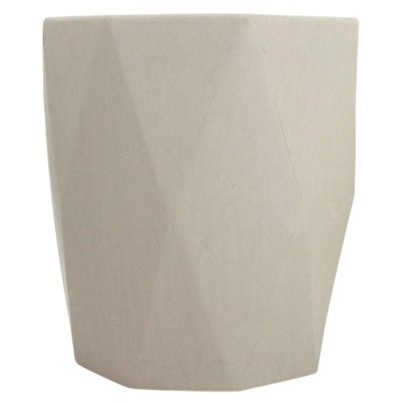 Taupe Geo Planter - 31cm x 32cm