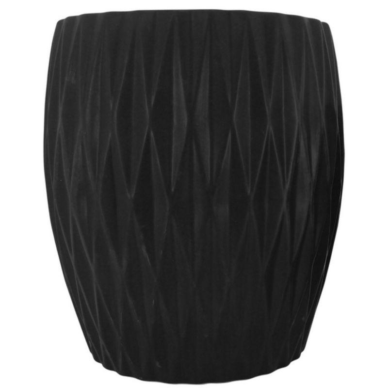 Matte Black Criss Planter - 36cm x 42cm