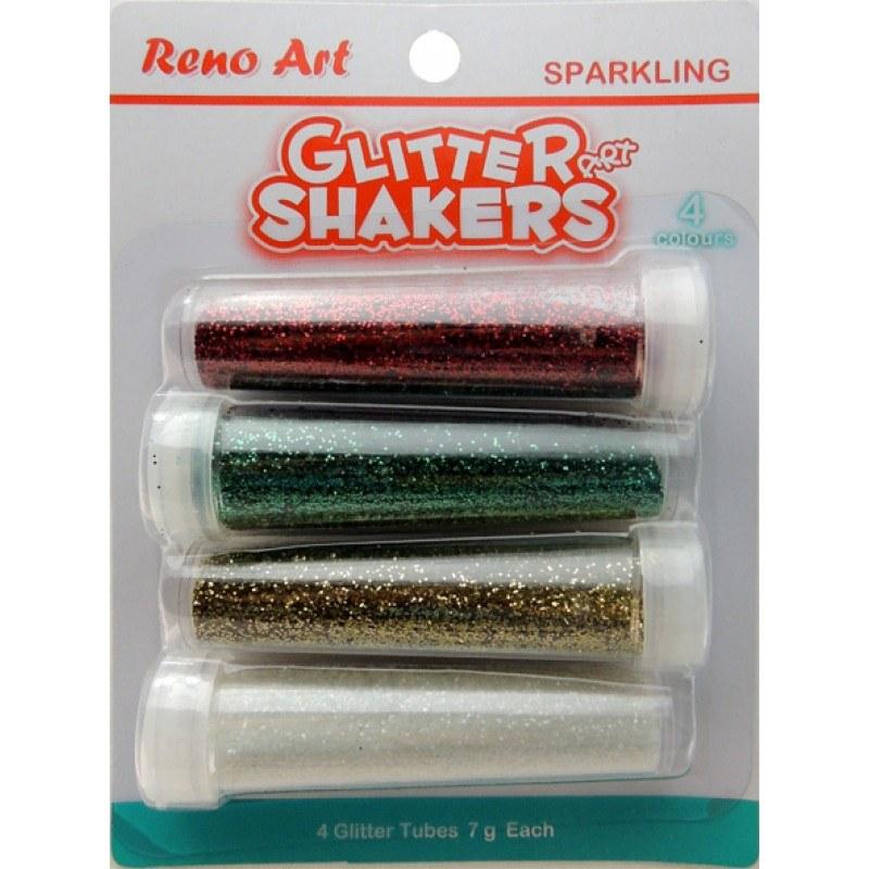 4 Pack Sparkling Glitter Shakers - 7g
