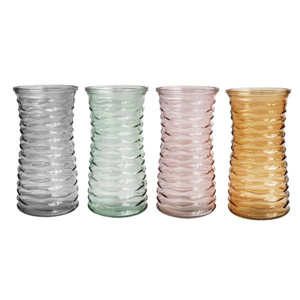 Glass Vase - 10.5cm x 10.5cm x 21.5cm