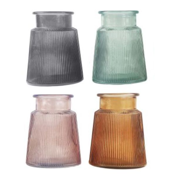Glass Vase - 17cm x 17cm x 21cm