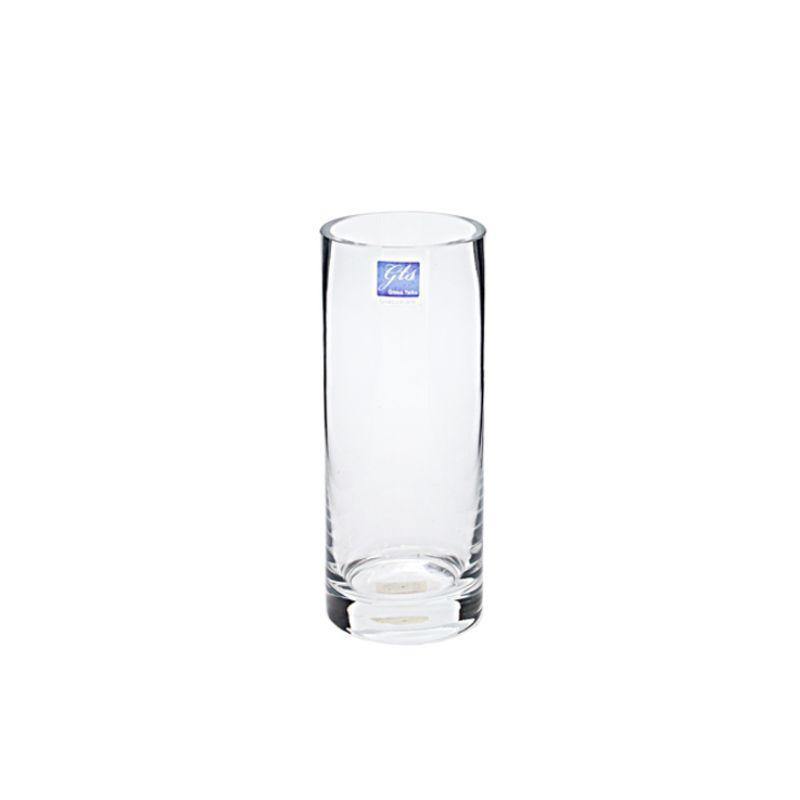Glass Cylinder Vase - 8cm x 20cm - The Base Warehouse