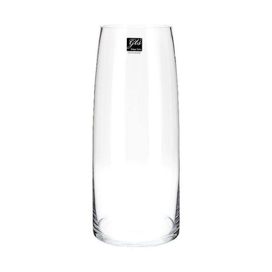 Glass Torpedo Vase - 12cm x 15cm x 35cm - The Base Warehouse