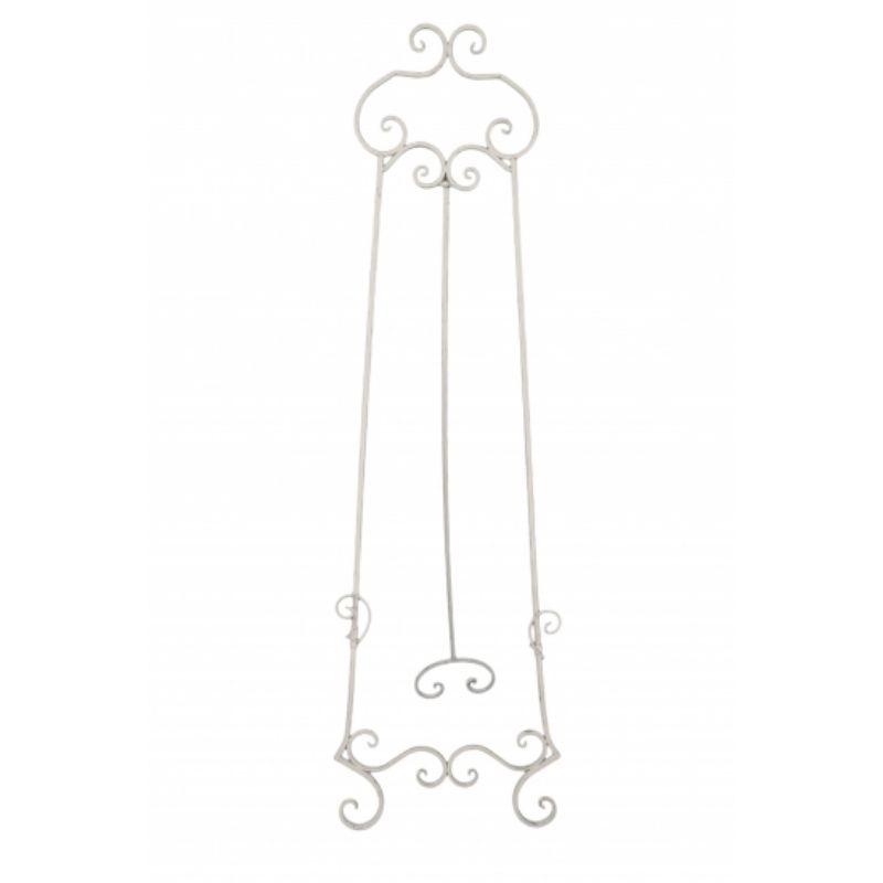Metal Wash White Easel Stand - 45cm x 68.5cm x 154cm