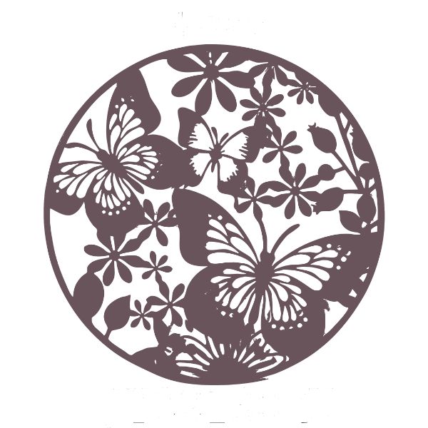 Metal Rusty Butterflies Wall Decor - 80cm x 1cm x 80cm