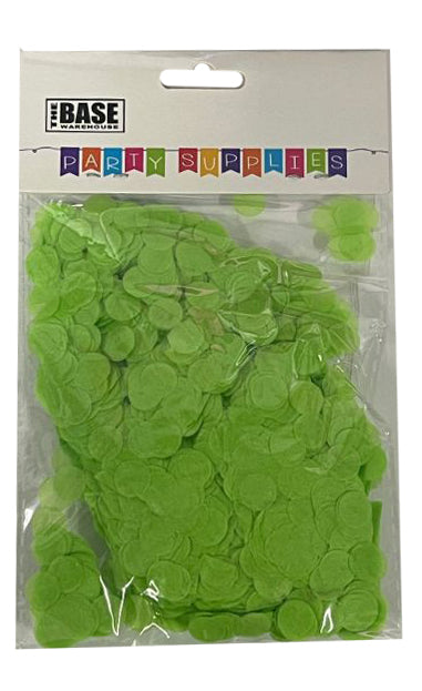 Lime 1cm Paper Confetti - 20g