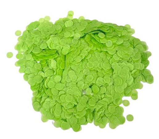 Lime 2cm Paper Confetti - 20g