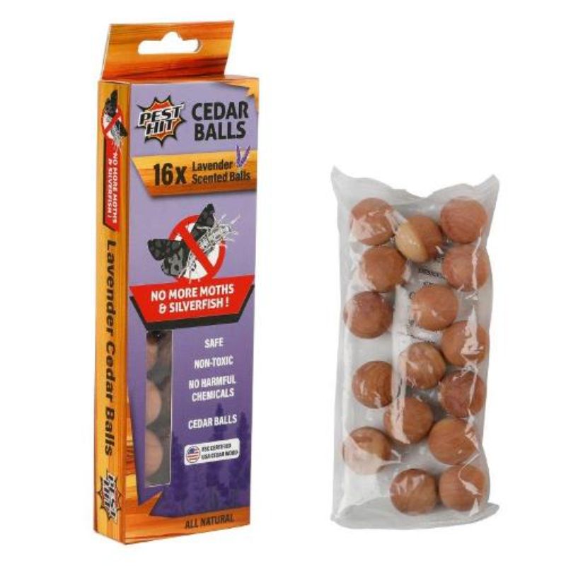 16 Pack PestHit Lavender Scented Cedar Balls