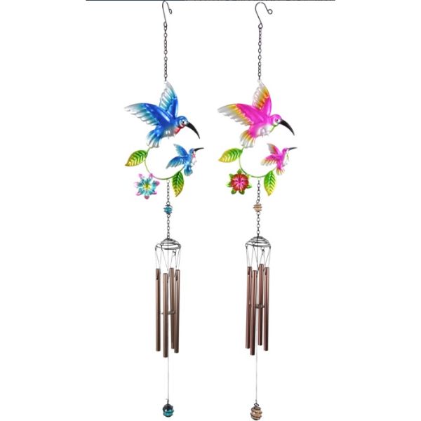 Twin Hummingbird Wind Chime - 83cm
