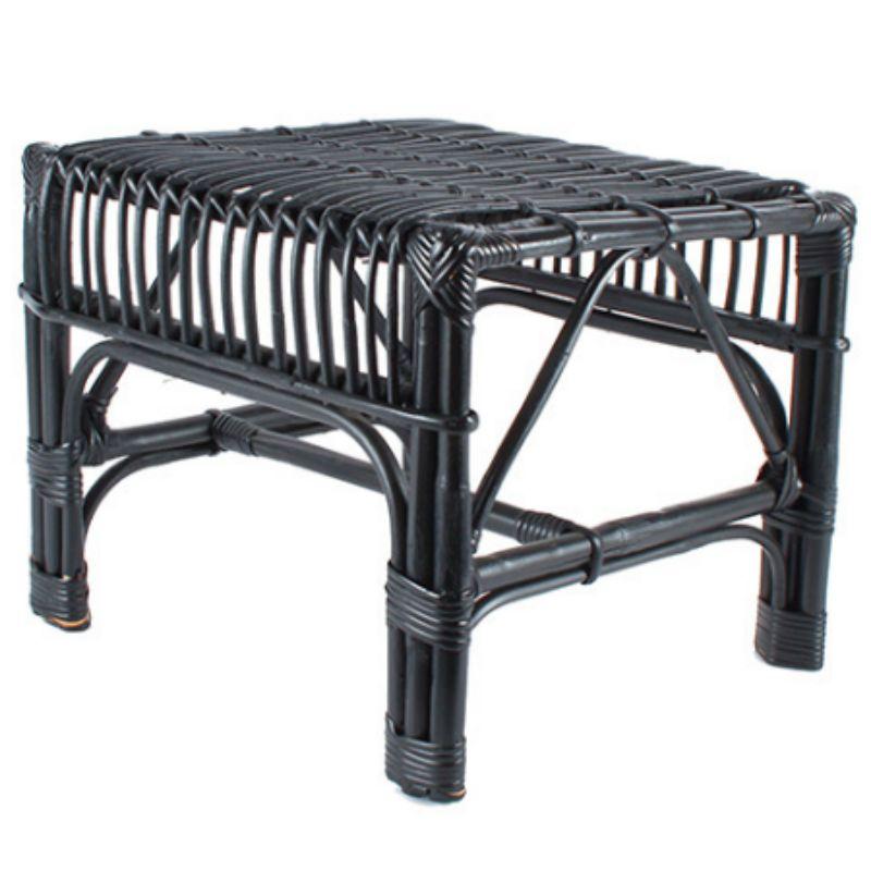 Wilkes Black Cane Coffee Table - 38cm