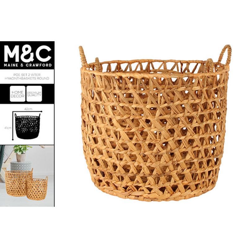 Poe Round Basket - 30cm x 40cm