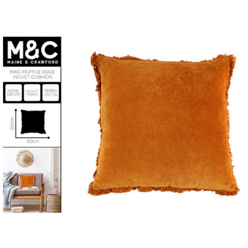 MACI VELVET RUFFLE EDGE