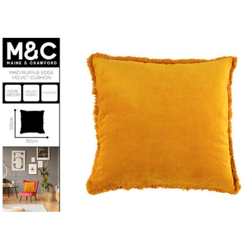MACI VELVET RUFFLE EDGE