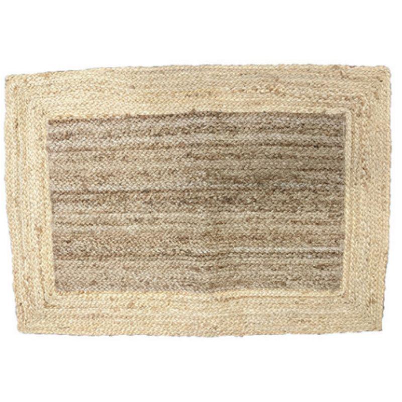 Jasmine Border Jute Rug - 90cm x 60cm