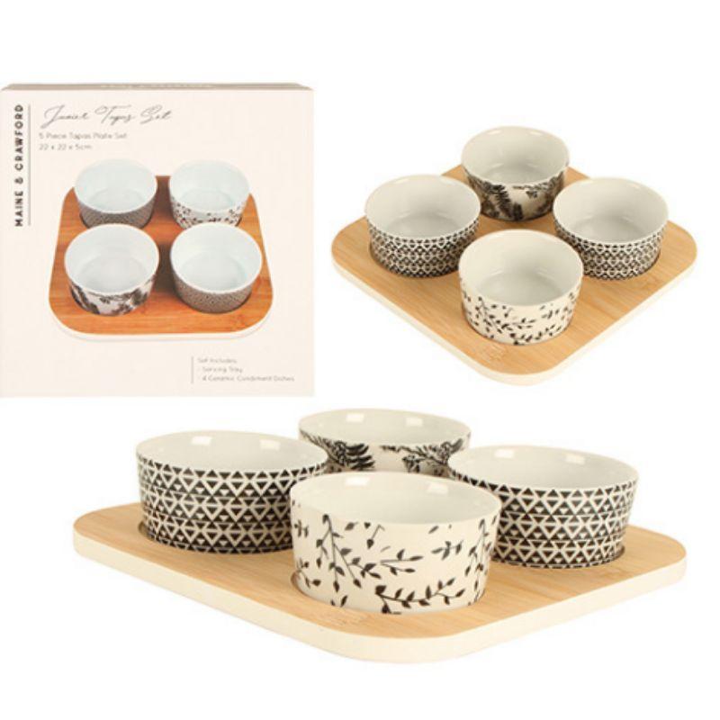 Javier 5 Piece Tapas Plate - 22cm x 22cm x 5cm