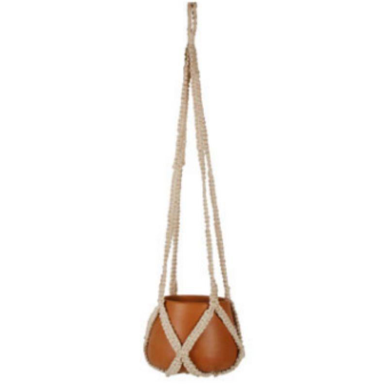 Kia Terracotta Pot Macrame Hanger - 110cm x 15cm x 15cm