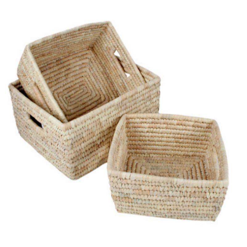 Erin Seagrass and Date Rectangle Basket