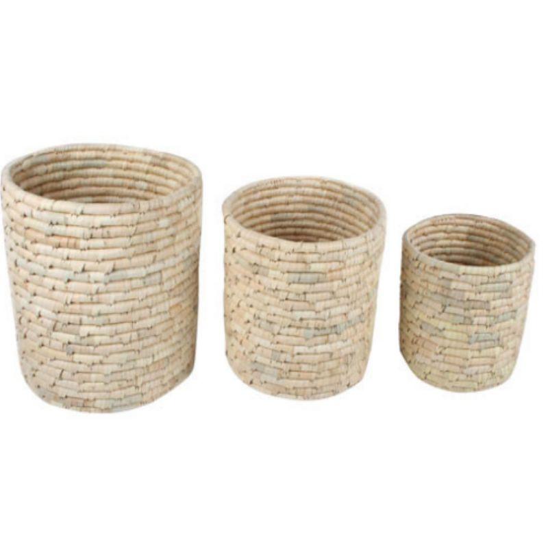 Ekka Seagrass and Date Round Basket
