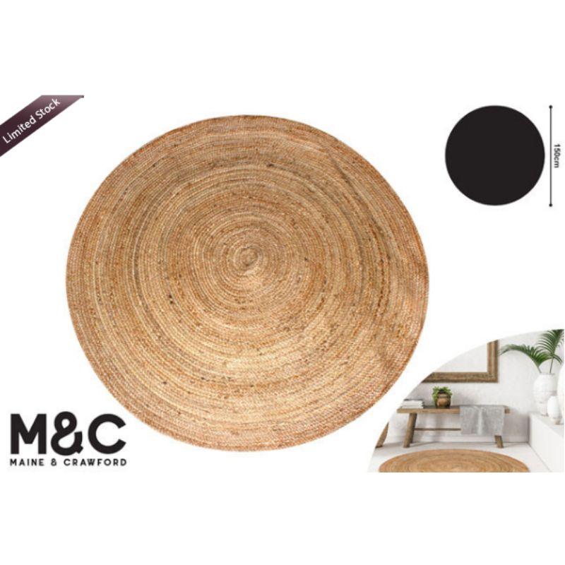 Drakensberg Jute Round Floor Rug - 150cm