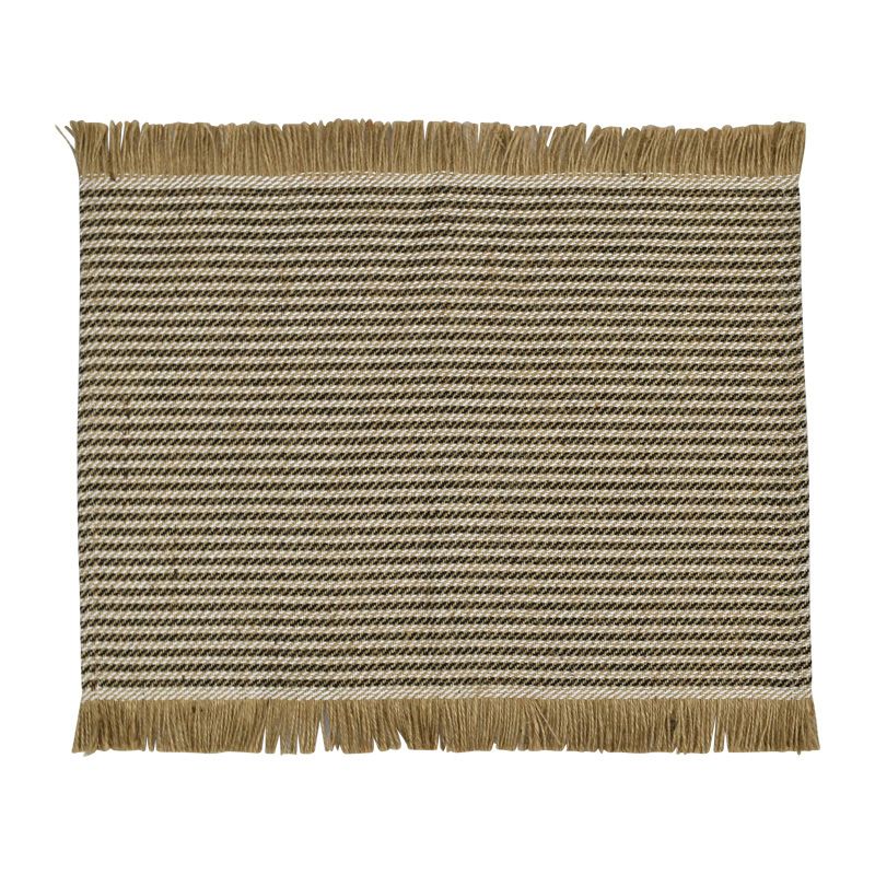 Black & White Jai Cotton Jute Placemat - 33cm x 48cm