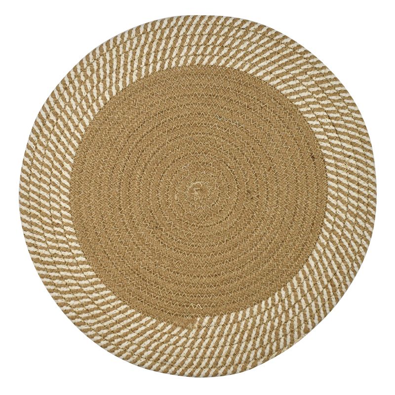 Natural & Ivory Demi Cotton Round Placemat - 38cm